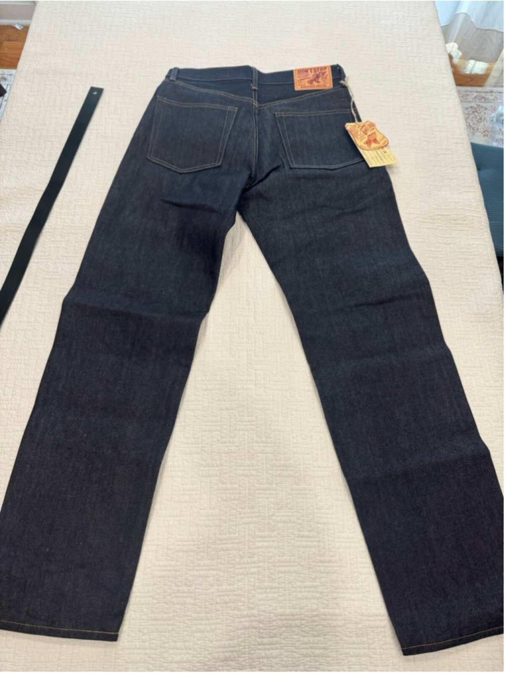 Lot 602 1969 Model Selvedge Denim Jeans Non Stock Bronson 100% Cotton 31x32 - Picture 12 of 14